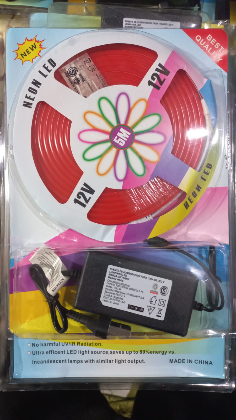 BULTO     Tira de led neon bulto cerrado colores surtidos 40 UNIDADES SIN DESCUENTO - Imagen 2