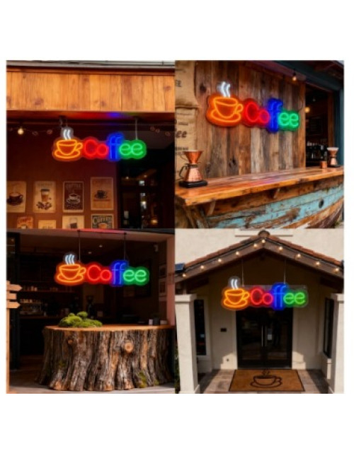 CARTEL NEON LED 694 COFFEE 43X17 Codigo: 2-575