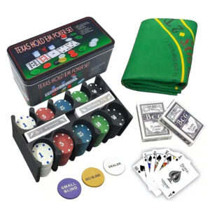 JUEGO CAJA DE FICHAS DE POKER EN LATA 200 FICHAS2