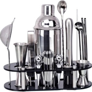 Juego de Cocteleria de 9 Piezas 550 ml Acero Inox X12
