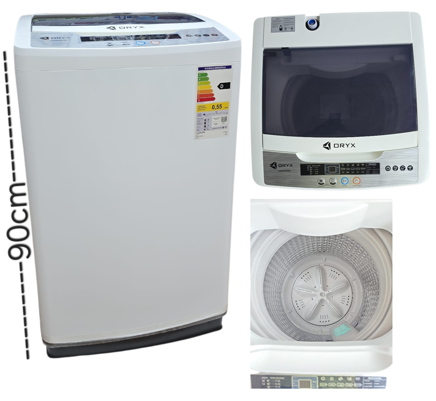 LAVARROPAS AUTOMATICO ORYX 8 KG OR-AMW02 SIN DESCUENTO - Imagen 2