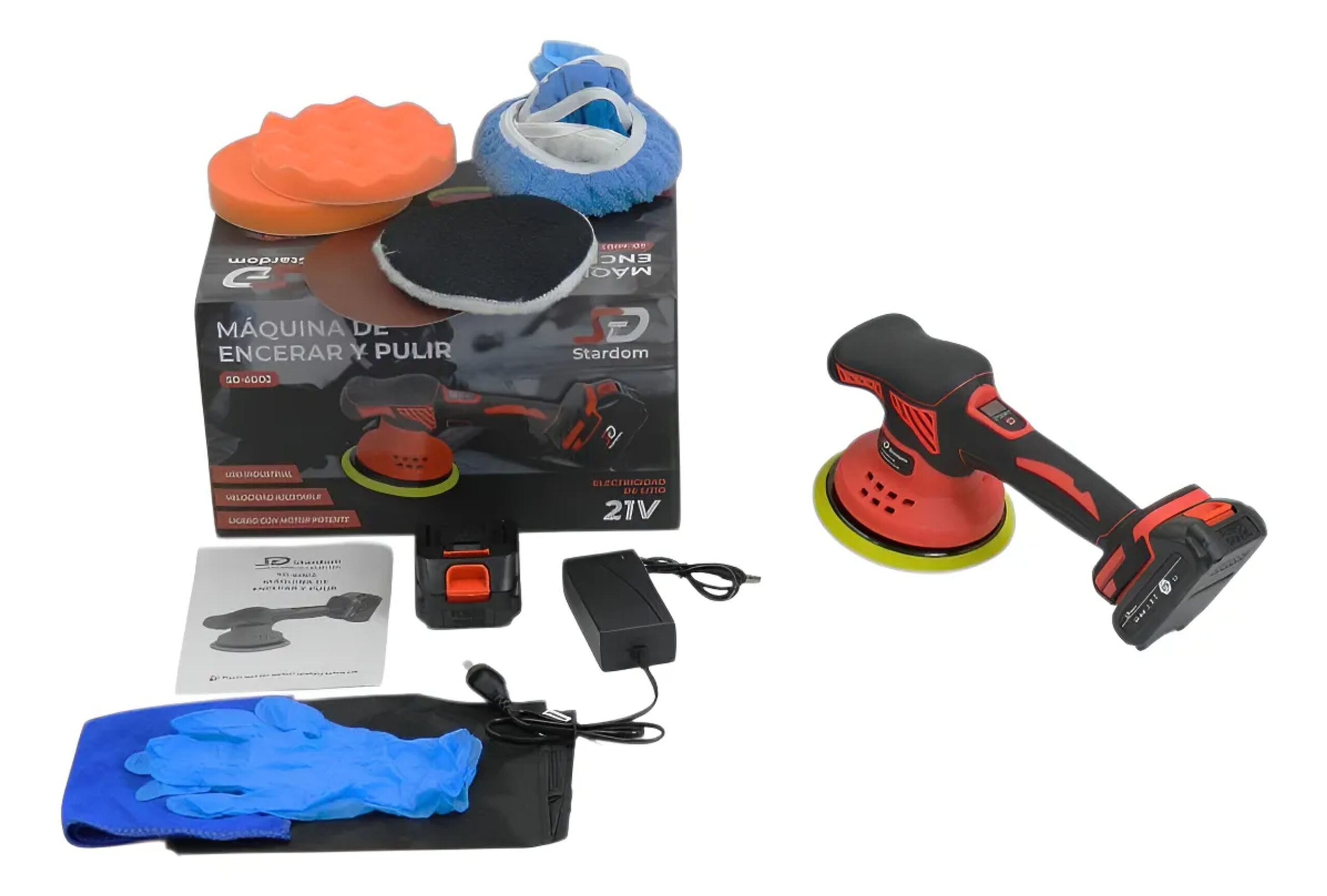Maquina De Pulir Inalambrica Con 2 Baterias + Accesesorios stardom sd-6002
