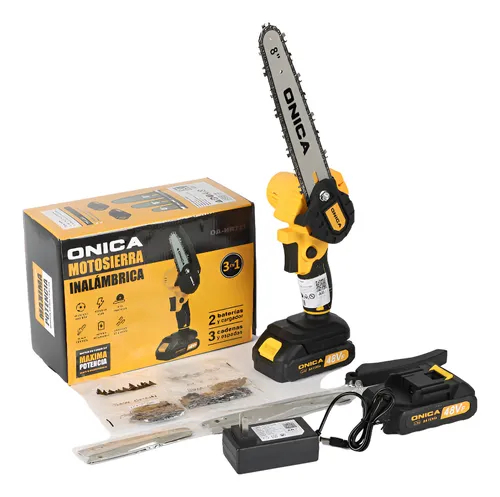 Mini Motosierra Inalambrica Portatil con 2 Baterias 4, 6 y 8 Pulgadas onica - Imagen 2
