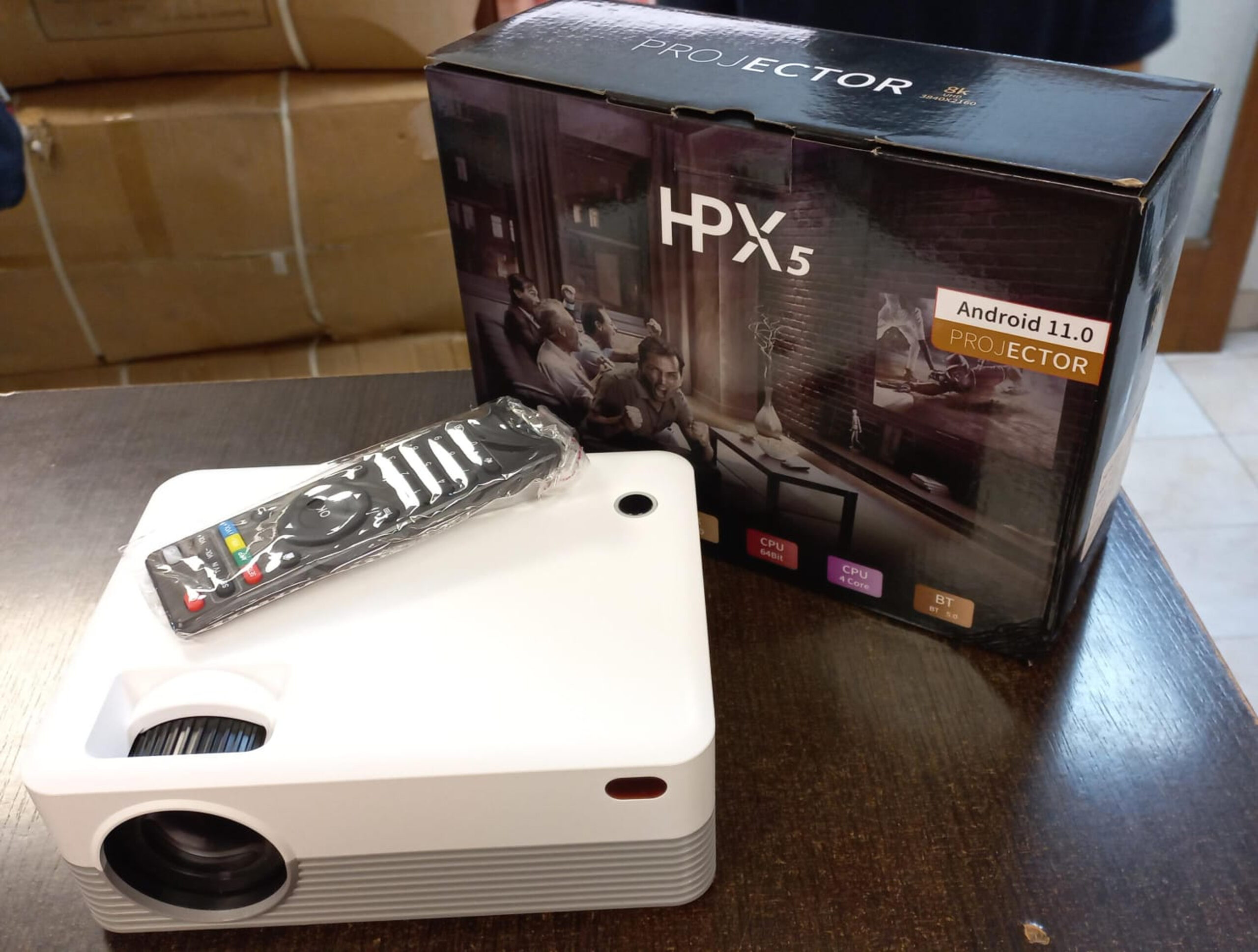 Proyector Portatil Bluetooth Led Uhd Lumens Wifi pjx300a android