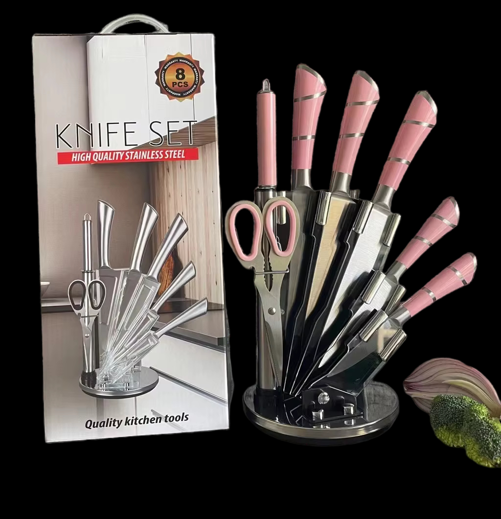 SET DE CUCHILLOS DE ACERO 8 PIEZAS JK-4114 - Imagen 2