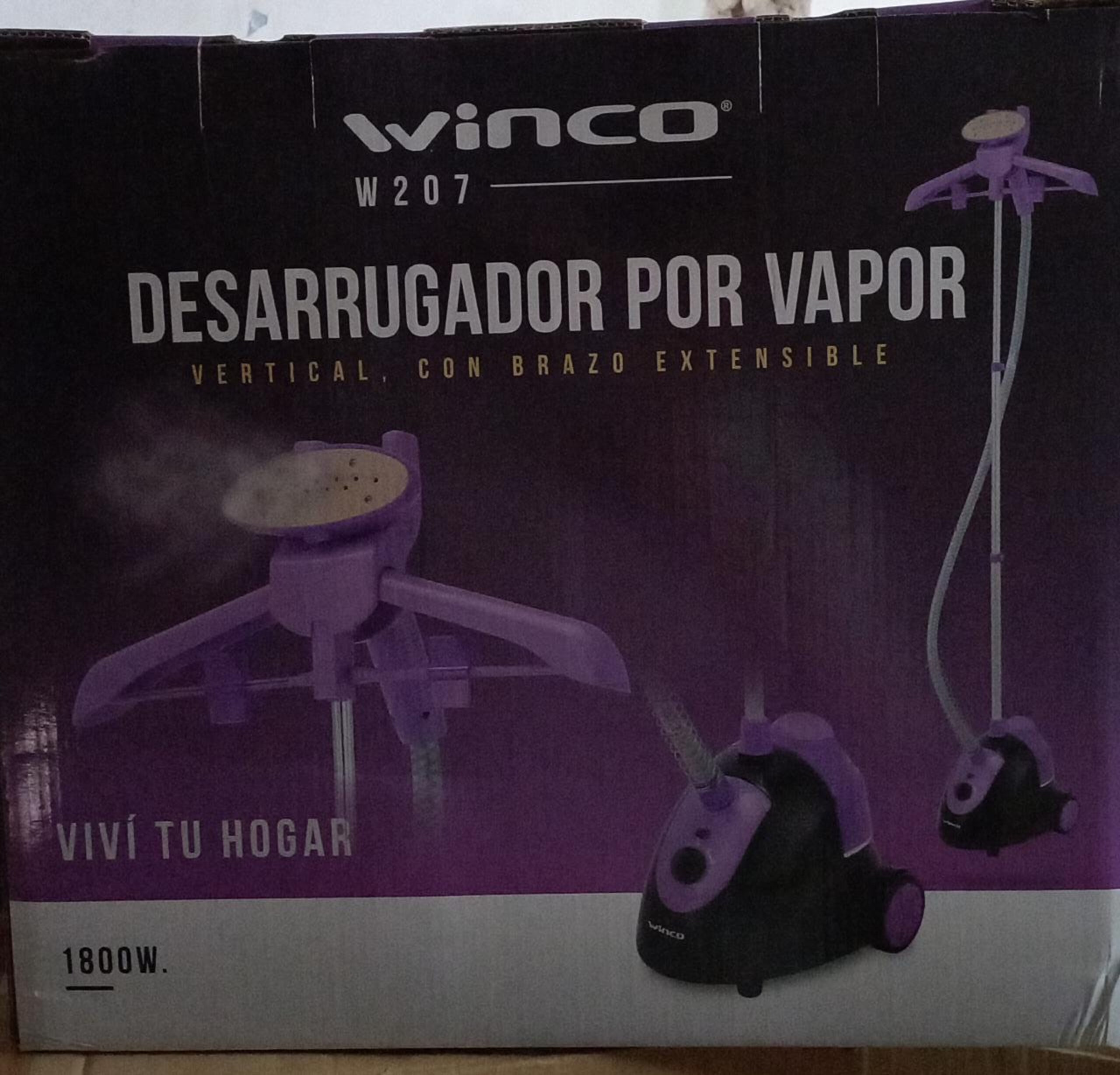 Vaporizador Desarrugador Vapor Plancha Vertical winco w207