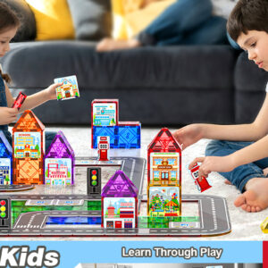 juego magnetic 88 piezas grandes (compatible con la ciudad)