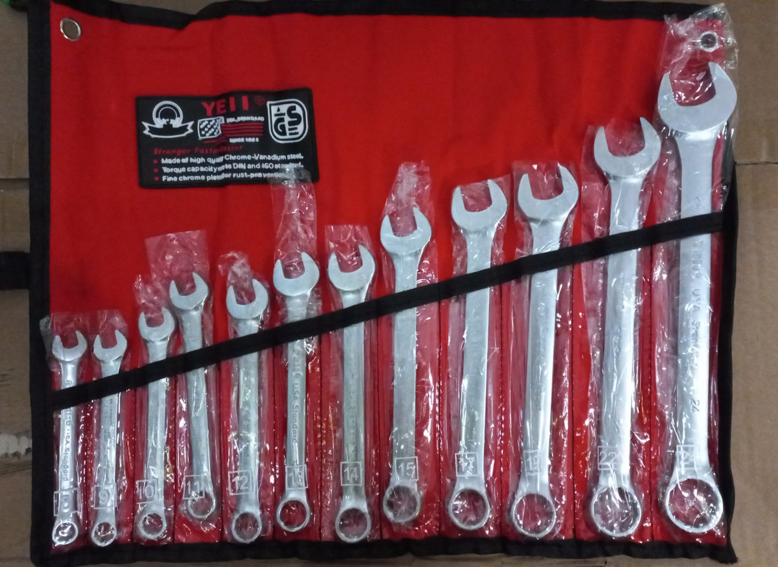 llave inglesa combinada premium sp-12 8 al 24 12 piezas - Imagen 2