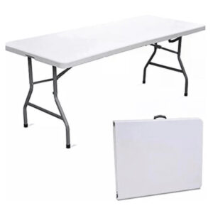 mesa plegable 180 cm blanca