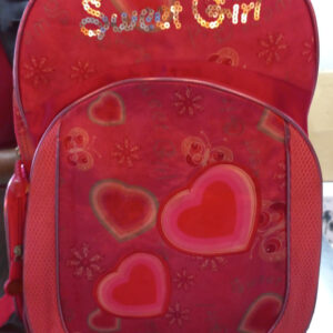 mochila corazon fuccia 16″