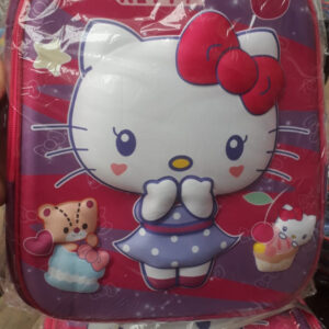 mochila jardin doble cierre 12″ 3 d kitty