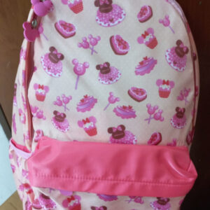 mochila minnie mouse con pastelitos con licencia