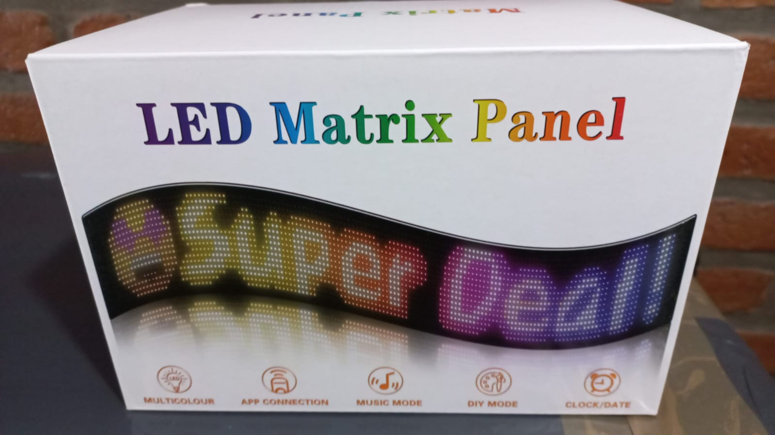 panel led programable multicolor flexible cartel