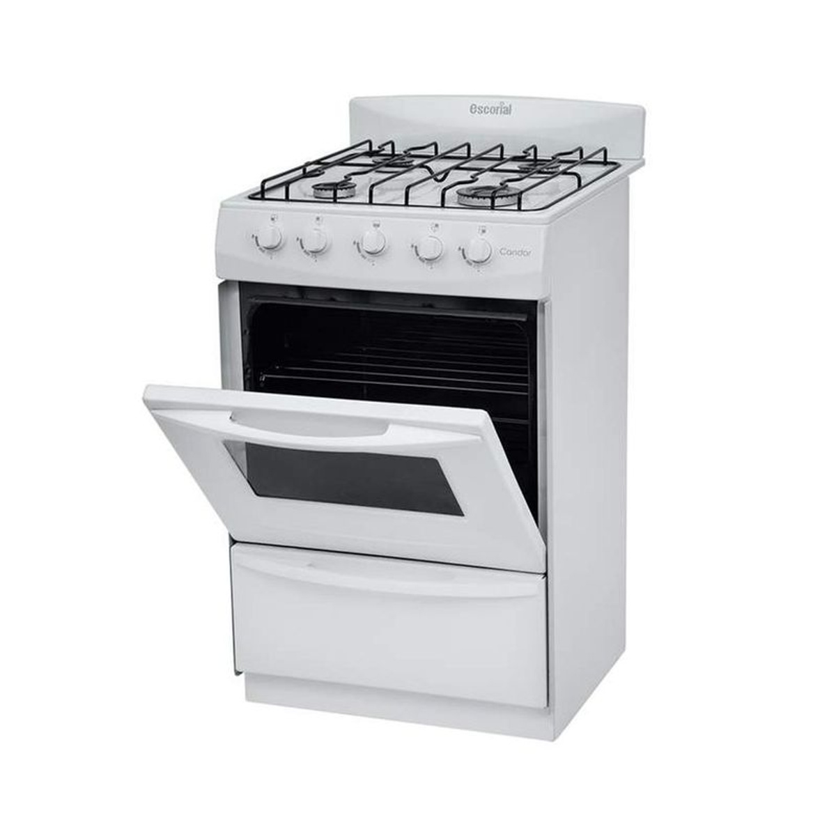 COCINA ESCORIAL CANDOR S2 GAS EMBASADO (GL) GARRAFA 51CM 4 HORNALLAS - Imagen 3