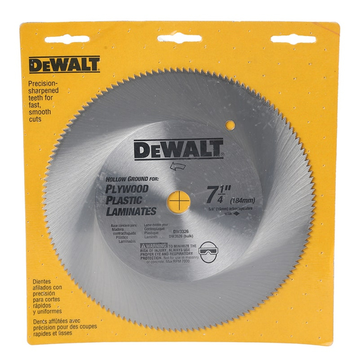 DISCO DE CORTE PARA MADERA 7 PULGADAS 180MM AV25061-25062 - Imagen 2