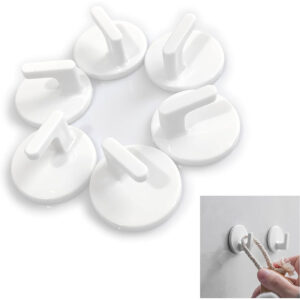 KIT DE 6 GANCHOS PARA PARED RUNDA TL0639