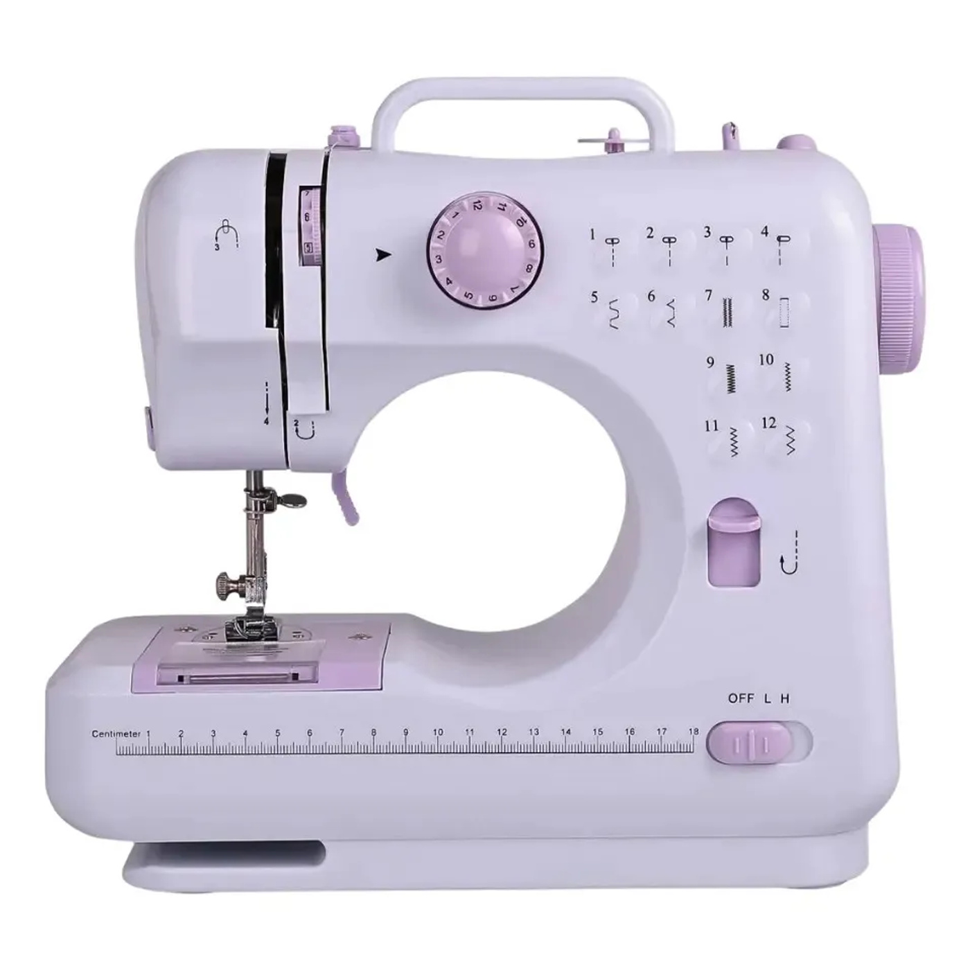 MÁQUINA DE COSER DE 12 PUNTADAS DOBLE REBOBINADO TIME C-91089