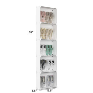 ORGANIZADOR ZAPATERO 5 ESTANTES CON TAPA