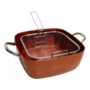 Olla Sarten Antiadherente Multiuso Revestimiento De Cobre l0203