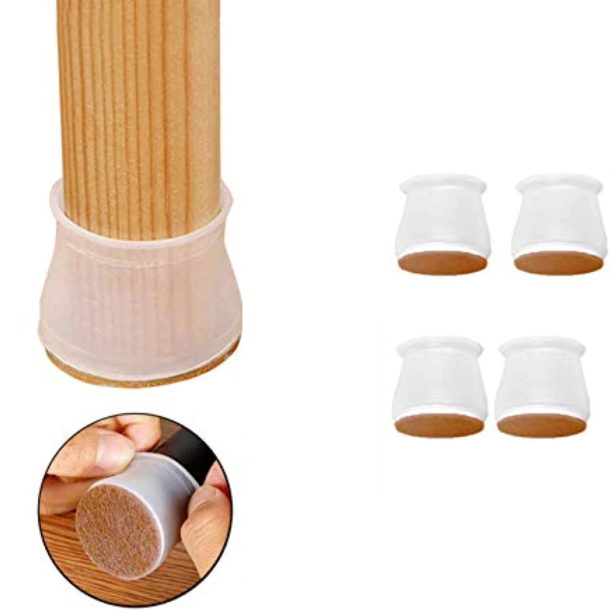 Pack X24 Regatón De Felpa Para Patas Mesas Y Sillas - Imagen 2