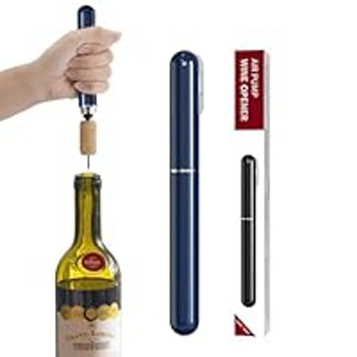 abridor de vino sacacorcho a presion - Imagen 2