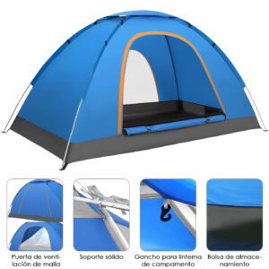 carpa para 4 personas popt 2×2 2mx2mx135cm