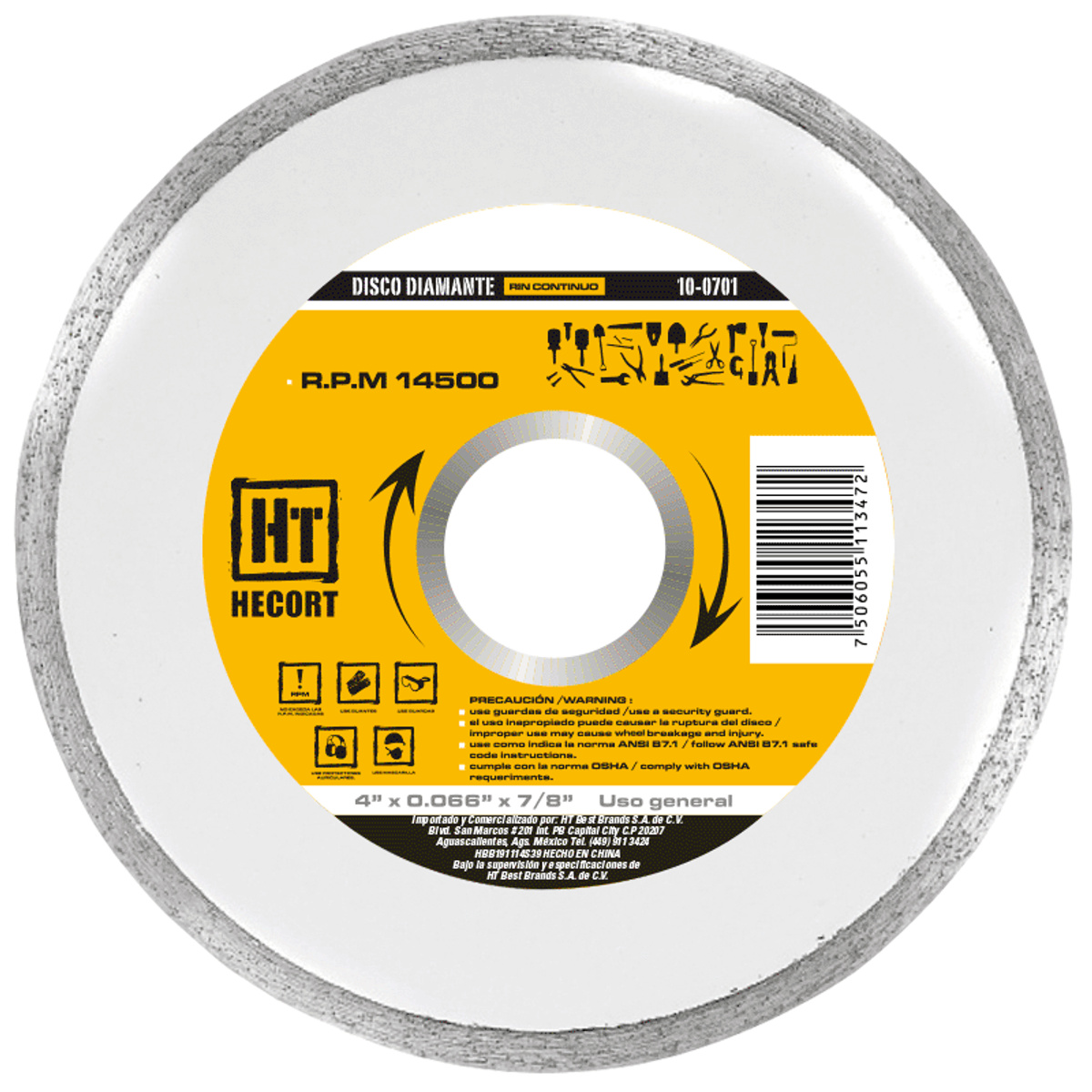 disco de corte diamente continuo codigo s0853 - Imagen 2