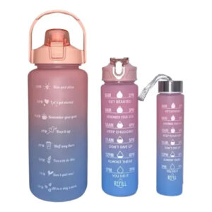 kit 3 botellas de agua
