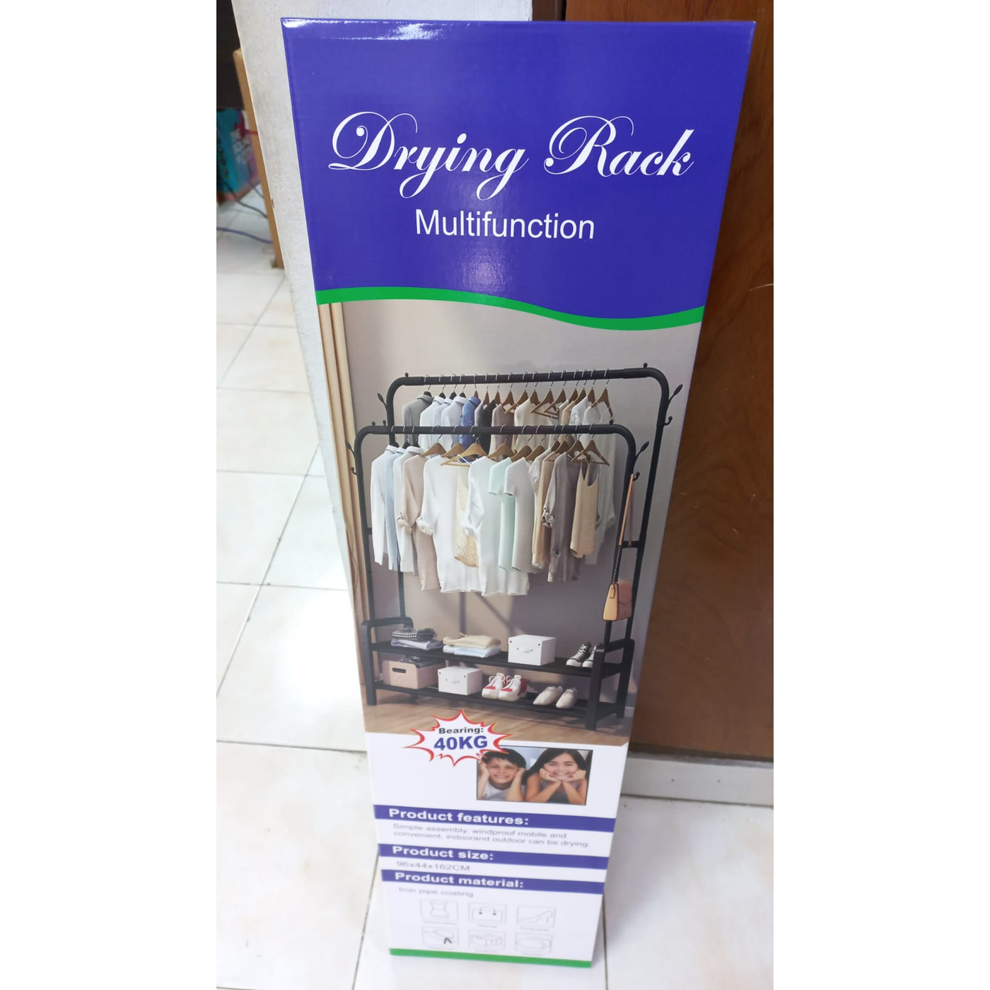 rack organizador de ropa 135×48 cm fb668
