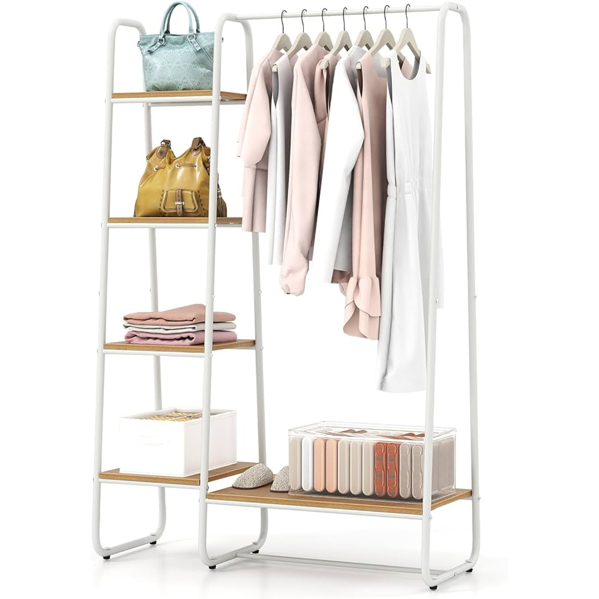 rack organizador de ropa 135×48 cm fb668 - Imagen 2