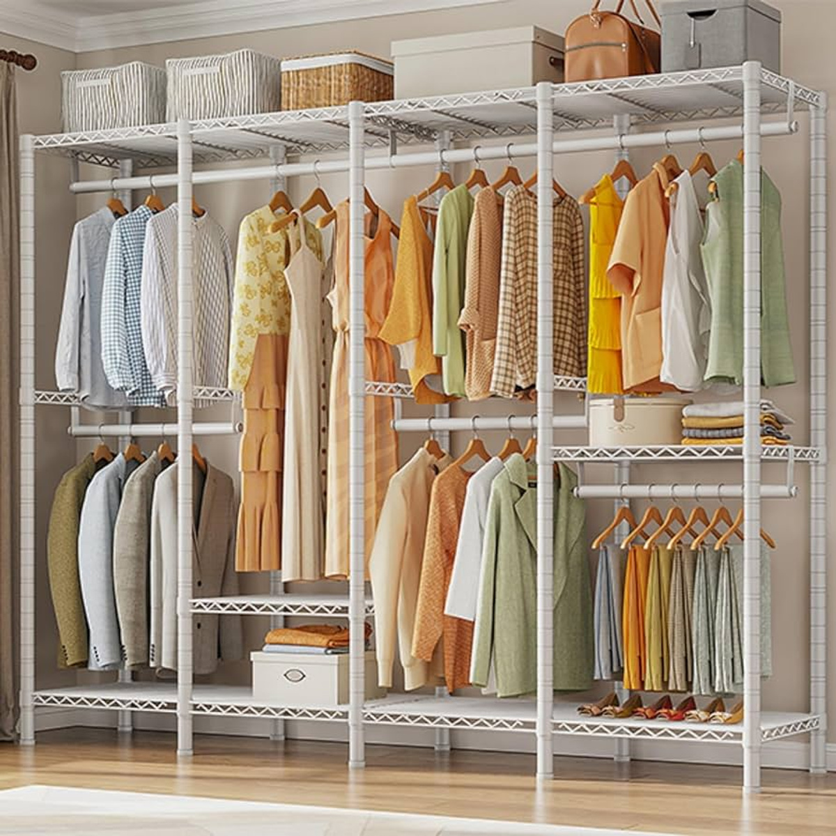 rack organizador de ropa 135×48 cm fb668 - Imagen 3