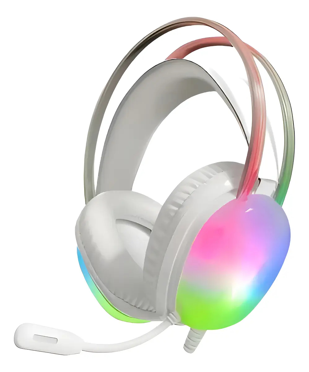 AURICULARES GAMER NETMAK NM-N25 LED RGB MICRÓFONO PARA PC Y CONSOLA