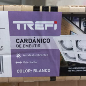 CARDANICO DE EMBUTIR 4 LUZ BLANCO