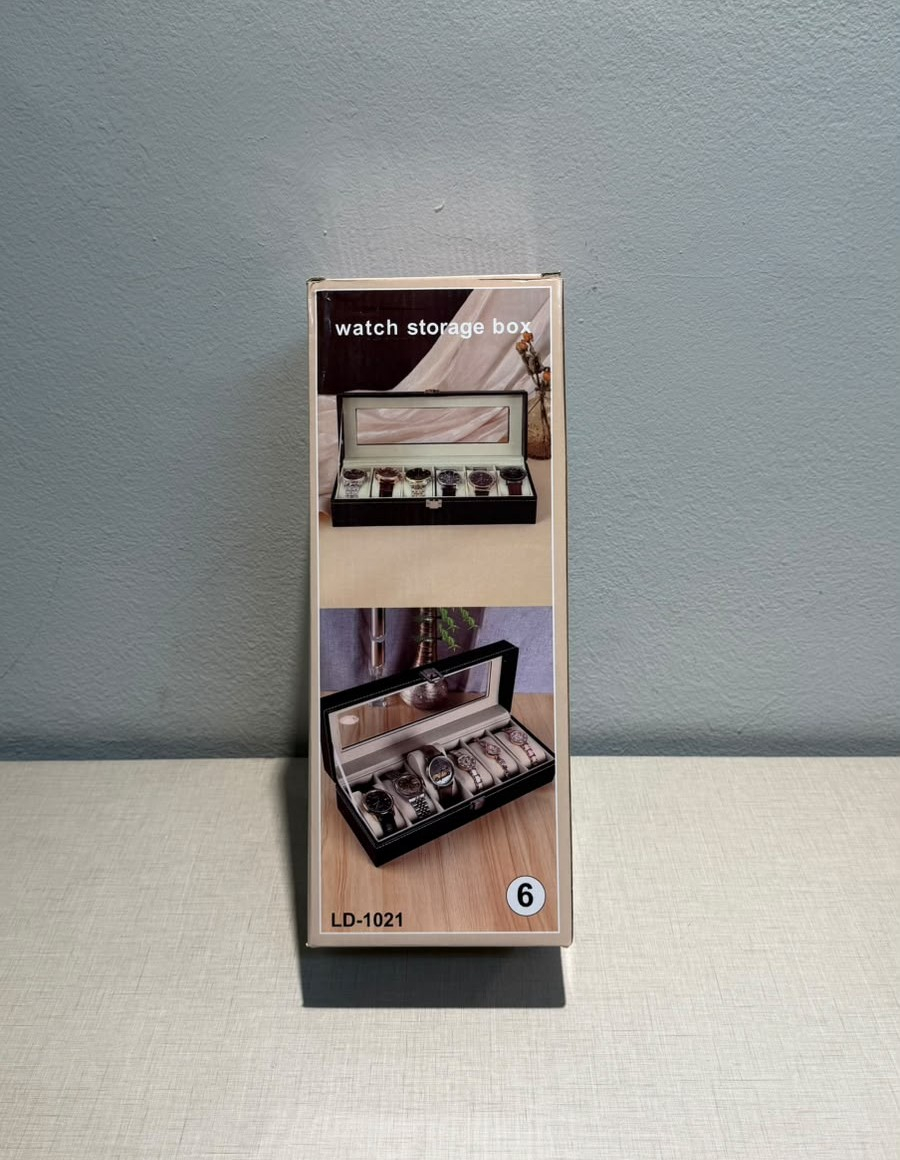 Estuche Para Reloj Exhibidor Caja Para Relojes 6 Espacios