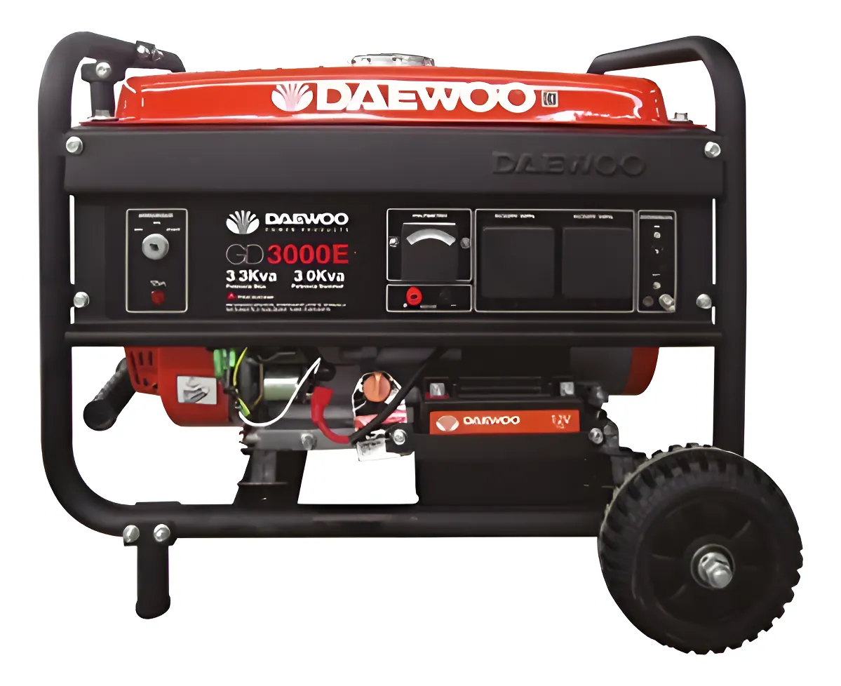 GENERADOR A GASOLINA ELECTRICO DAEWOO 3.2KVA GD3000E SIN DESCUENTO