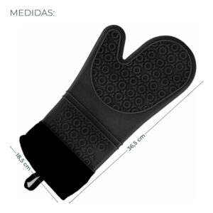 GUANTE PARA HORNO NEGRO MELECH-280
