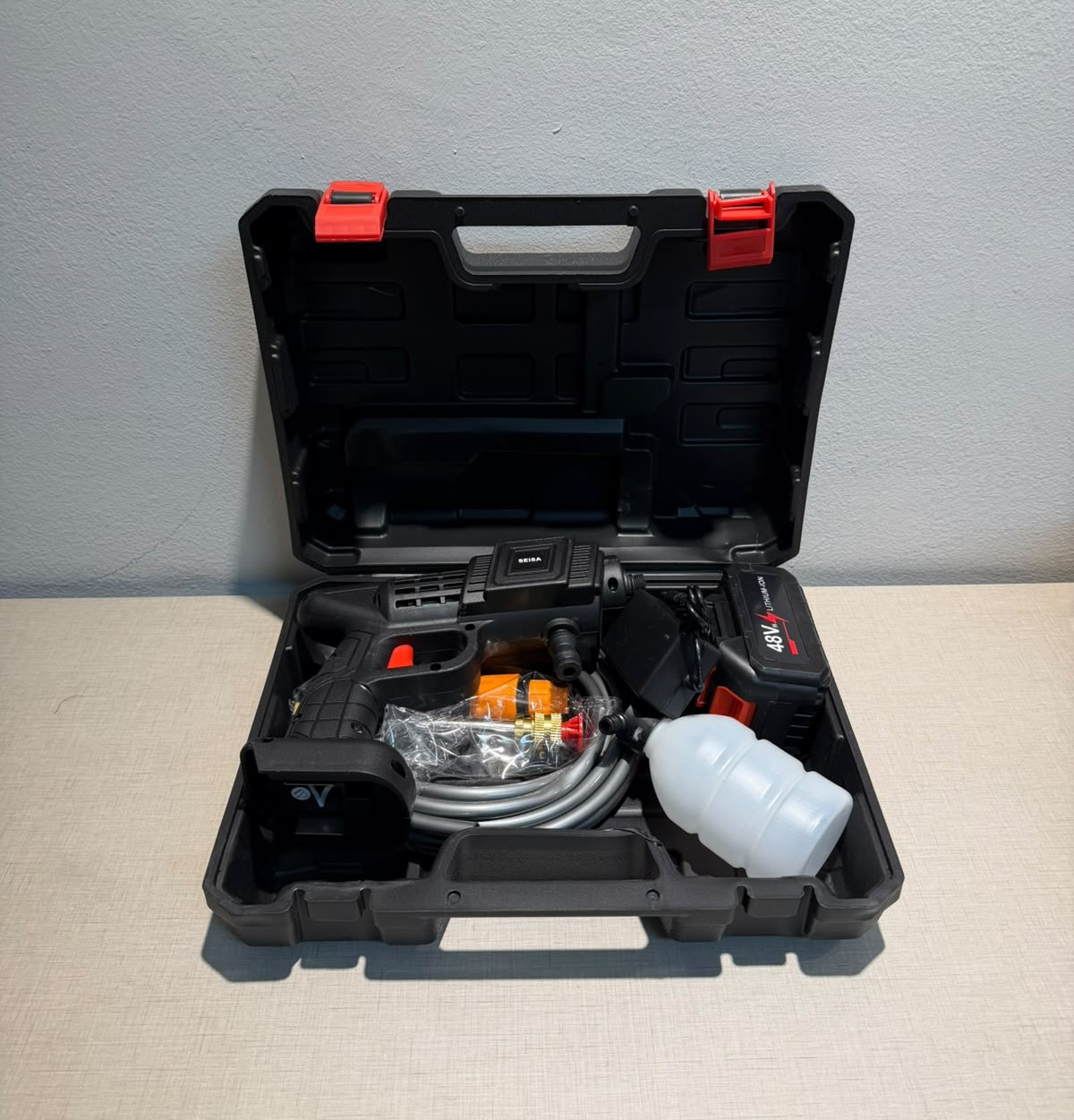 HIDROLAVADORA PORTATIL TIPO PISTOLA ALTA PRESION SQ-XQ14