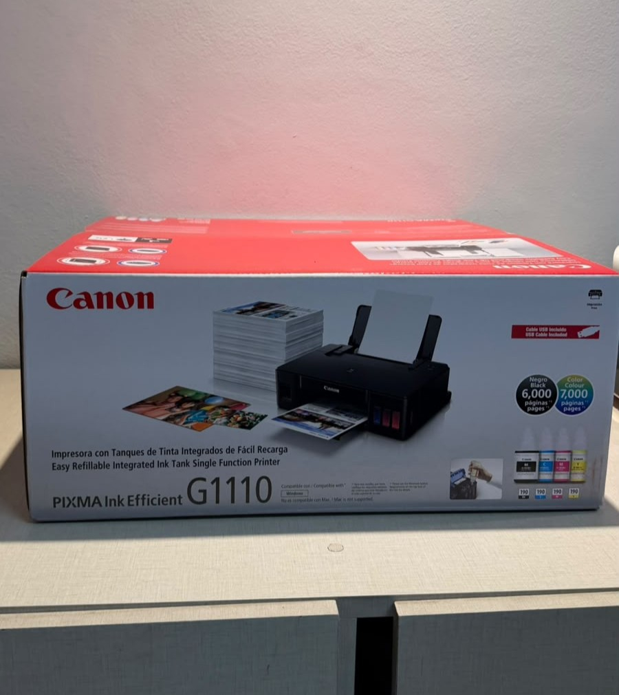 Impresora Canon Pixma G1110 Monofunción Usb Alta Velocidad