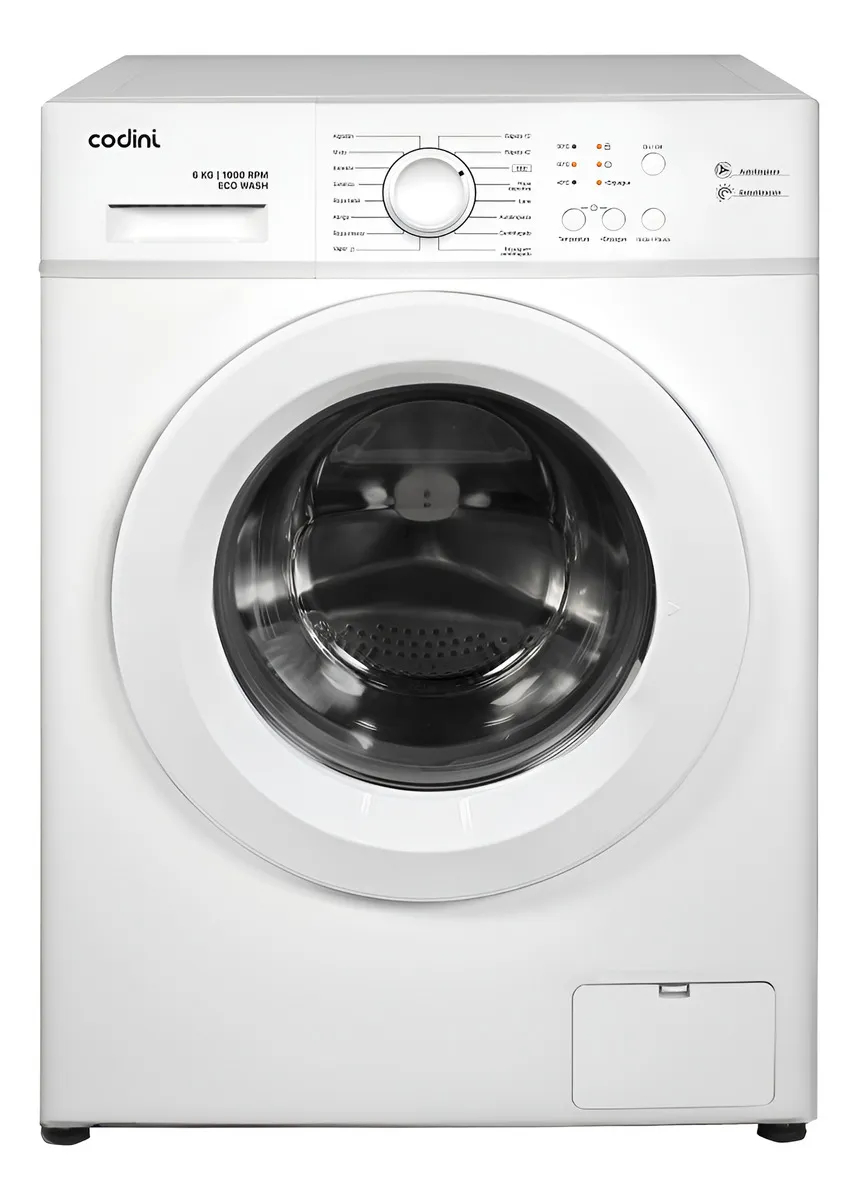 LAVARROPAS AUTOMATICO CF MARS 18 INVERTER VAPOR 6KG 1000RPM BLANCO CODINI