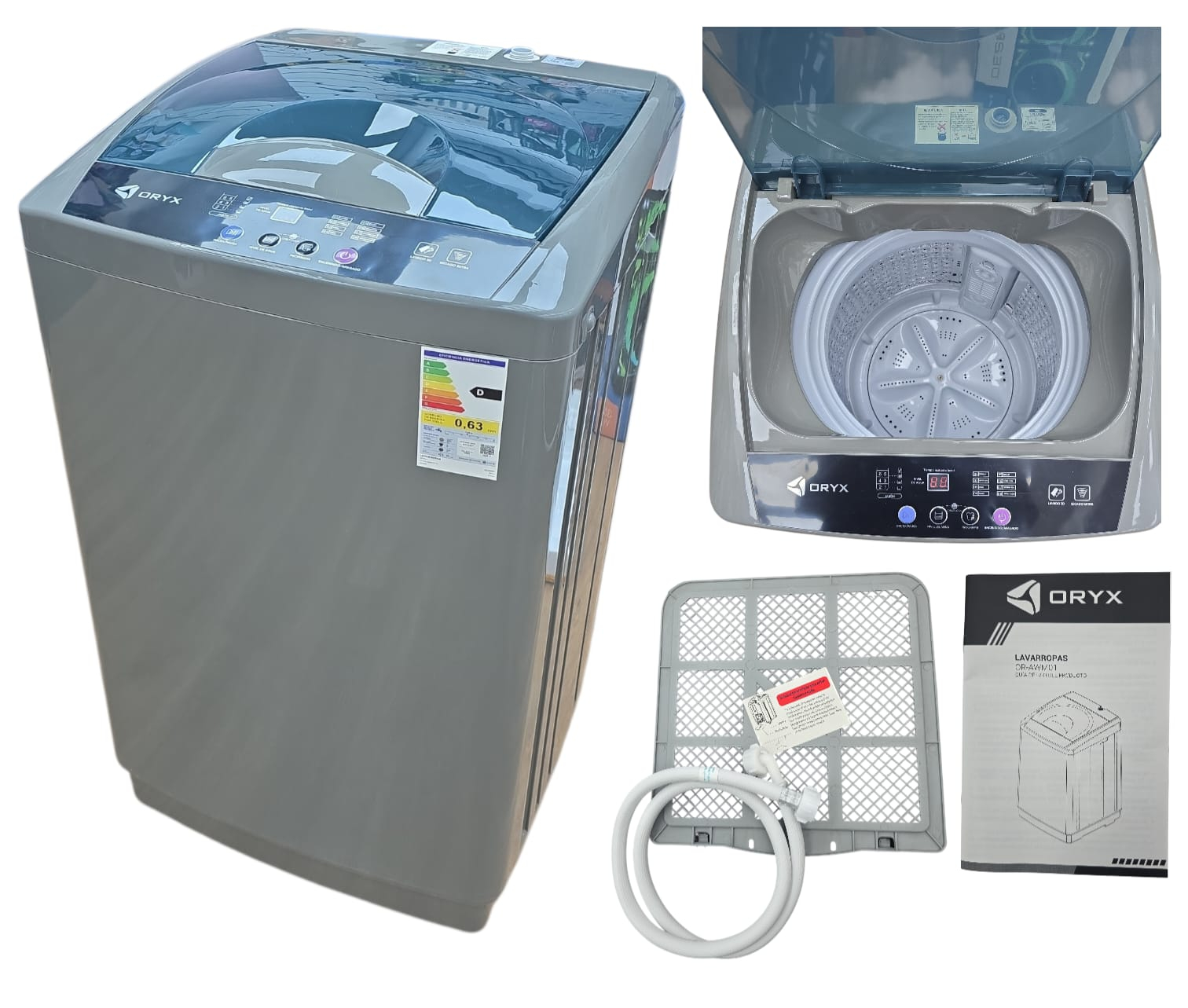 LAVARROPAS AUTOMATICO VERTICAL ORYX 8KG OR-AWM01 SIN DESCUENTO