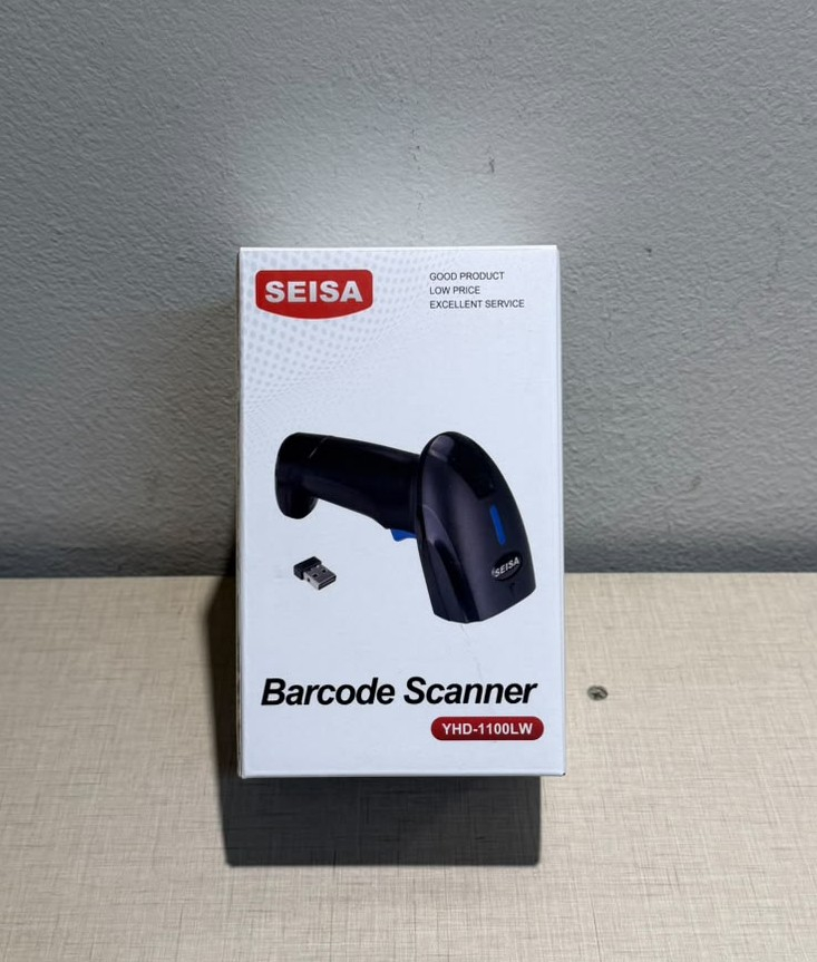 LECTOR DE CODIGO DE BARRAS SEISA CON CABLE Y RECEPTOR BT YHD-110LW