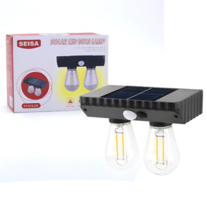 LUZ SOLAR DE JARDIN MODELO DE DOBLE LUZ