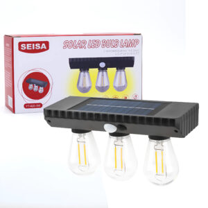 LUZ SOLAR DE JARDIN MODELO DE TRIPLE LUZ