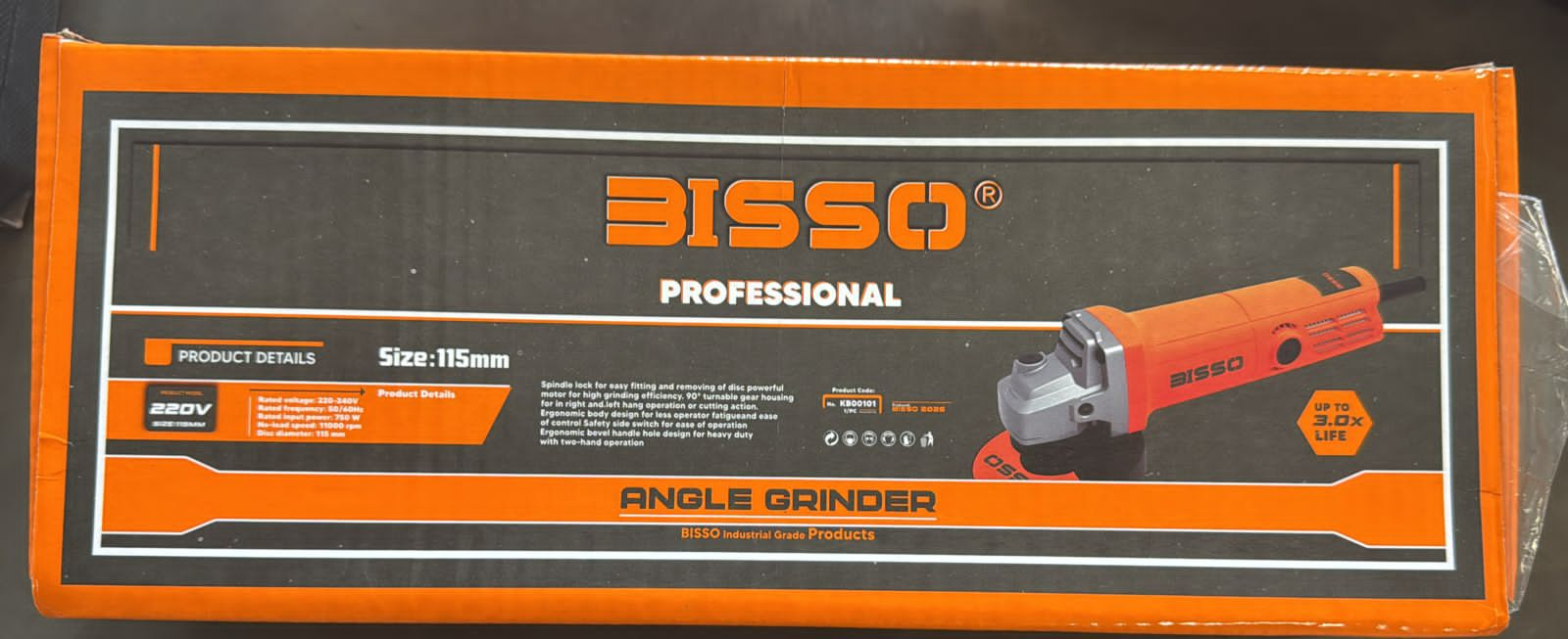 MÁQUINA DE CORTE DE 750 W AMOLADORA BISSO BS-107