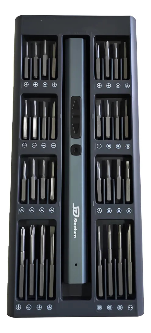 Mini Destornillador Eléctrico Set 66 En 1 de precisión imantado aluminio