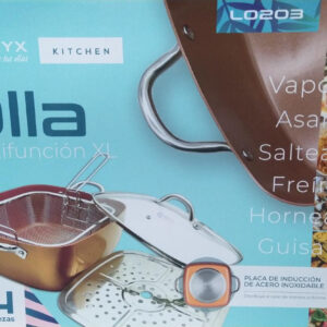 Olla Sarten Antiadherente Multiuso Revestimiento De Cobre l0203
