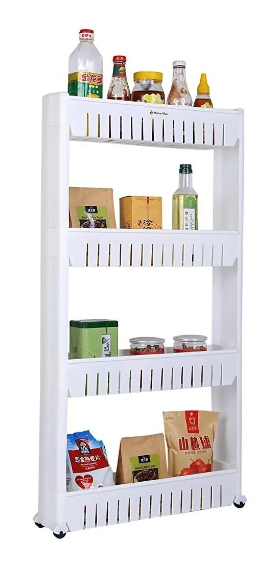 Organizador De Cocina Carrito Ruedas Despensero 4 Estantes 2018