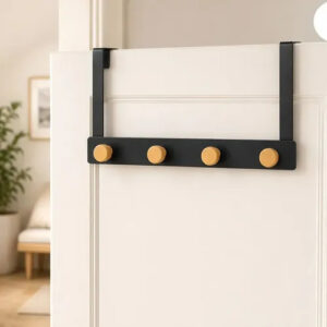 PERCHERO PARA PUERTA DE HIERRO Y MADERA  WWM04