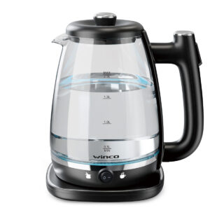Pava Jarra Eléctrica Corte Mate Vidrio Winco W1719