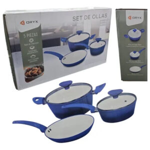 SET DE OLLAS 6 PIEZAS ORYX OR-CK700B